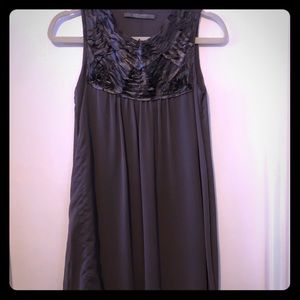 Zara Crepe look dress with satin top